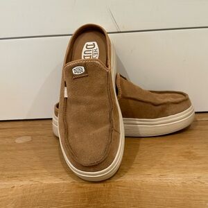Hey Dude Classic Tan mules